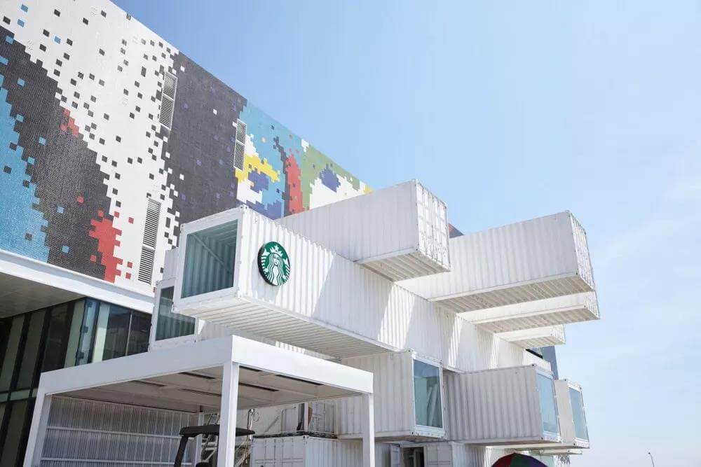 湖南由隈研吾设计，星巴克在台湾的首家集装箱门店！